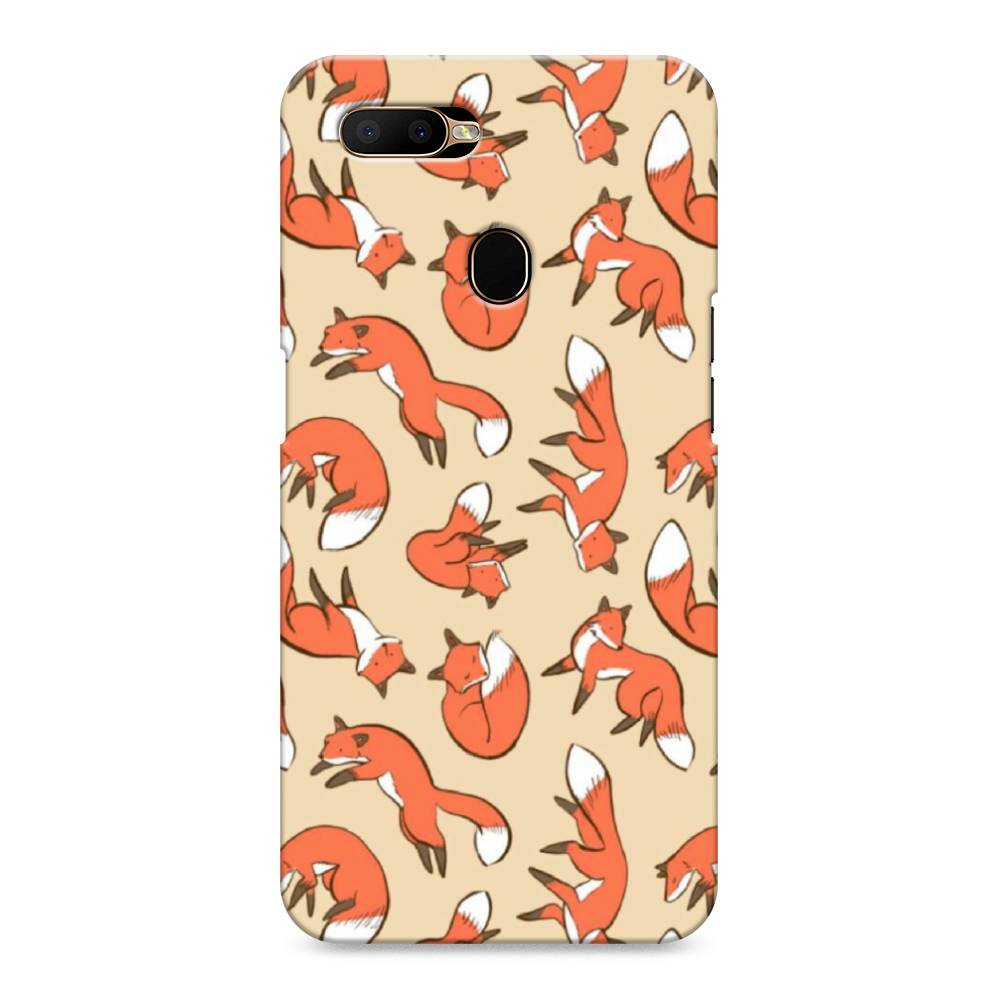 

Пластиковый чехол "Лисички фон" на Oppo A5s, 252320-2
