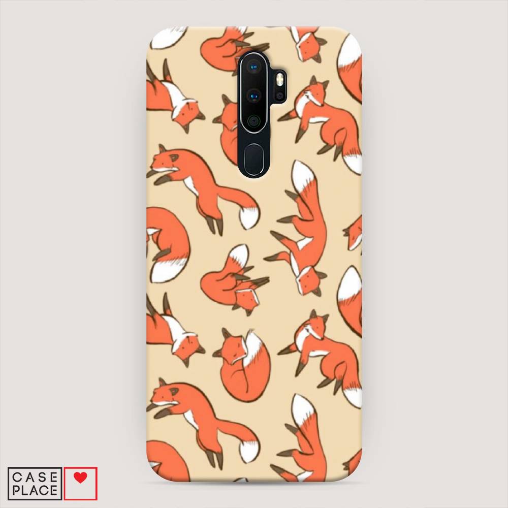 

Пластиковый чехол "Лисички фон" на Oppo A5 (2020), 251320-2