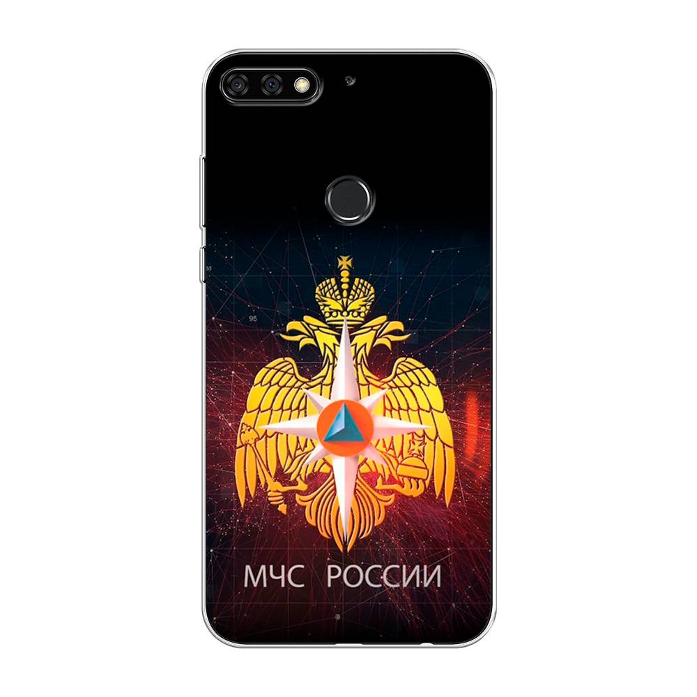 

Чехол Awog на Honor 7C Pro "МЧС России", Черный;желтый;красный, 65550-5