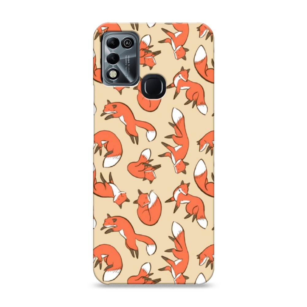 

Пластиковый чехол "Лисички фон" на Infinix HOT 10 Play, 3100620-2