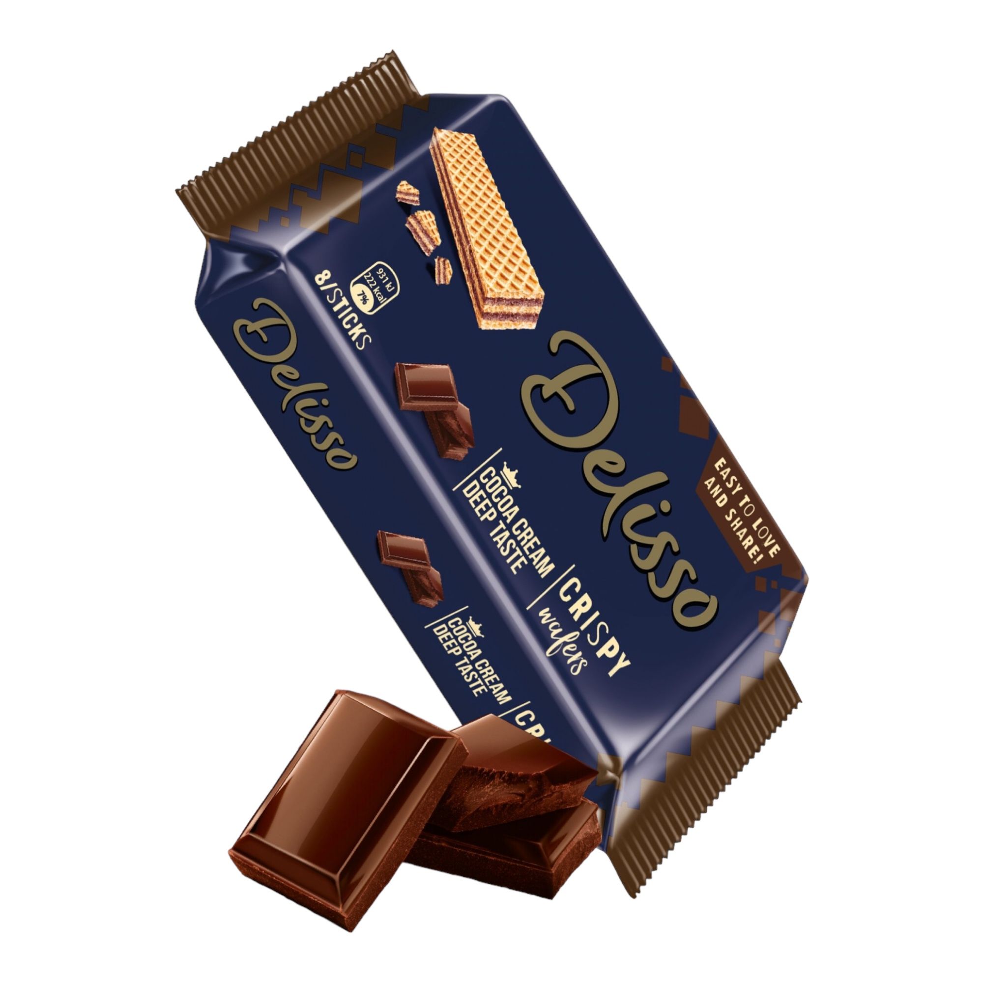 Вафли Toren Delisso с шоколадным кремом 60 г