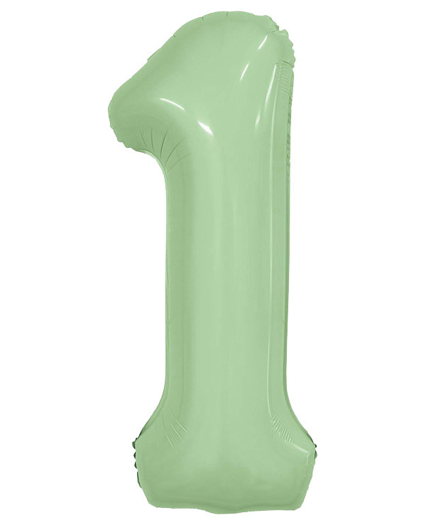

Шар цифра "1" Олива Slim 40"/102 см, Agura, Воздушный шар