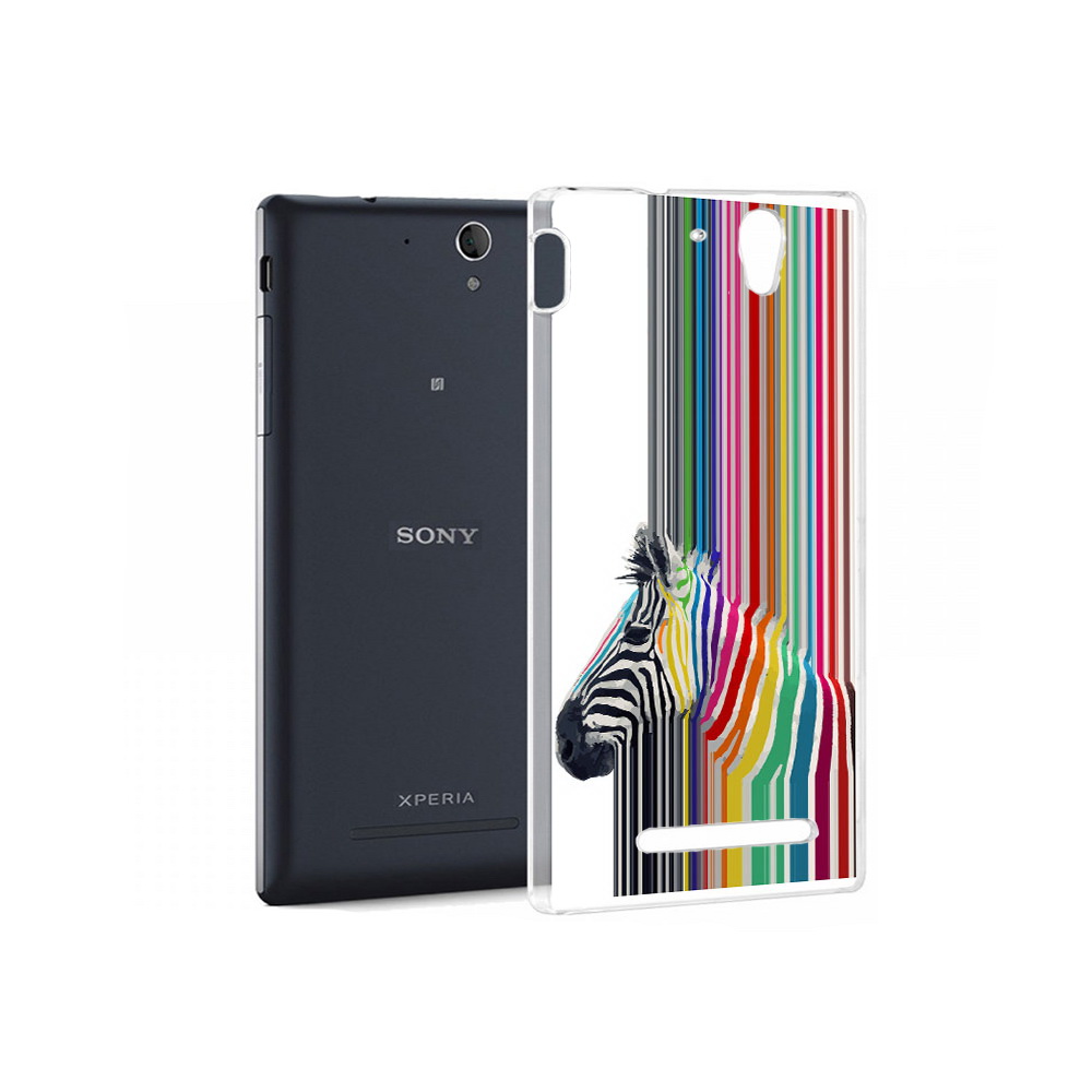 

Чехол MyPads Tocco для Sony Xperia C5 Ultra радужная зебра (PT16261.253.565), Прозрачный, Tocco