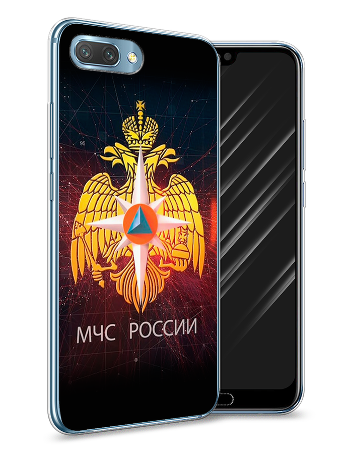 

Чехол Awog на Honor 10 "МЧС России", Черный;желтый;красный, 65350-5