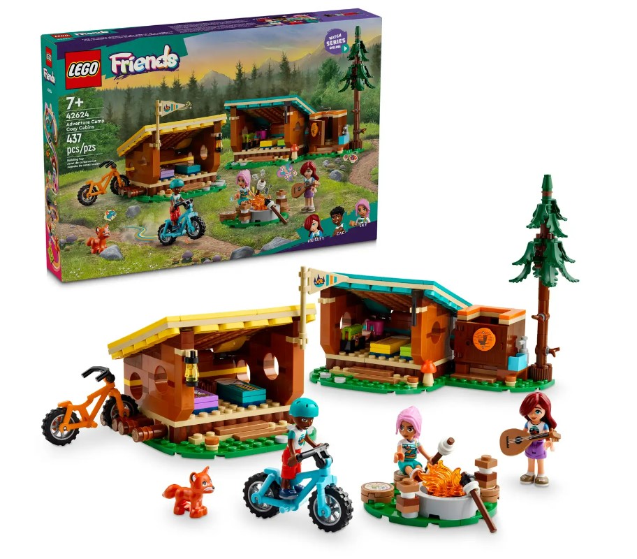 

Конструктор Lego Friends Лагерь приключений, уютные домики, 42624, 42624