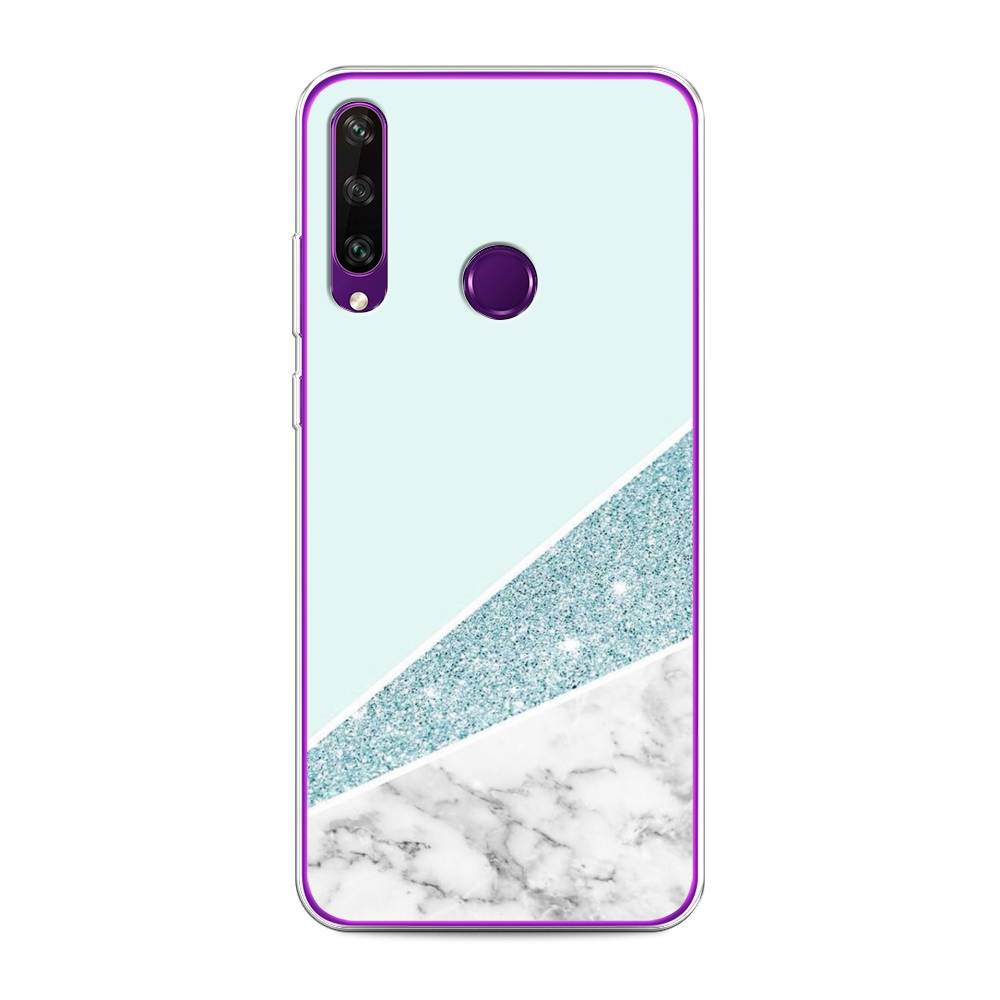 

Чехол Awog на Huawei Y6p "Мрамор с голубыми блестками", Голубой;белый, 6103250-3