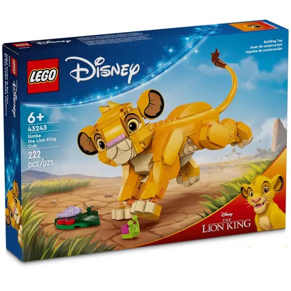 

Конструктор Lego Disney Classic Король Лев: молодой Симба, 222 детали, 43243, 43243