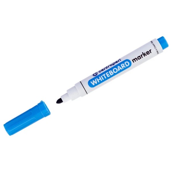 

Маркер для досок Centropen 8559 (круглый наконечник, 2.5мм, синий) 10шт. (8559/01-17)