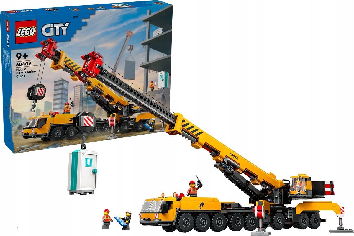 Конструктор Lego City Желтый передвижной строительный кран, 60409