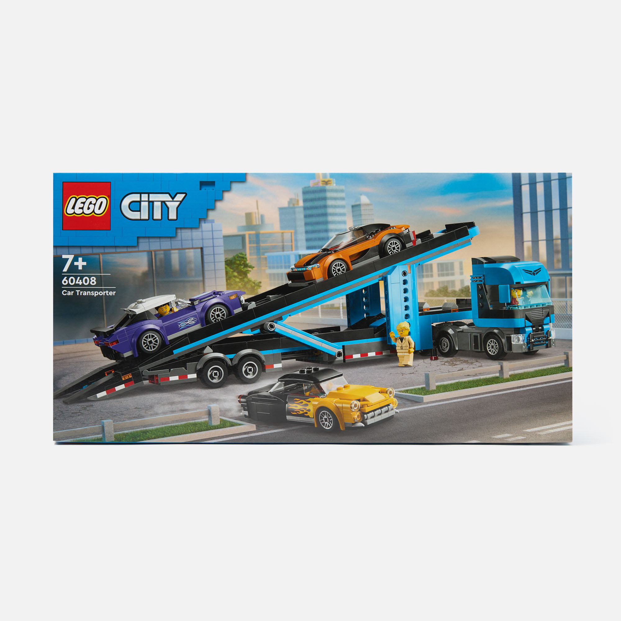 Конструктор Lego City Грузовик-автовоз со спортивными автомобилями, 998 деталей, 60408