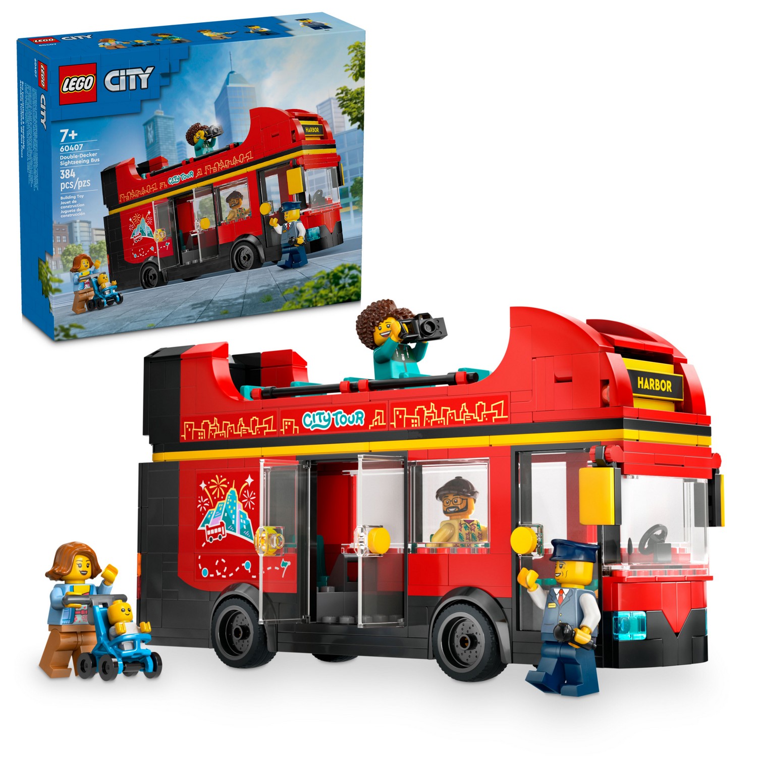 Конструктор Lego City Красный двухэтажный экскурсионный автобус, 60407