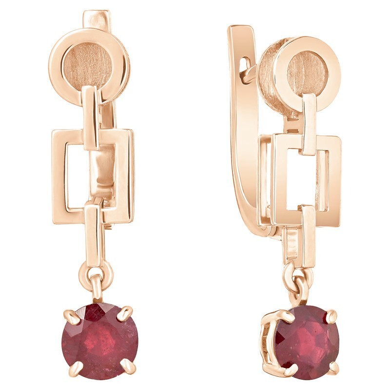 

Серьги из серебра с рубином LAZURIT-ONLINE 7791RG, 7791RG
