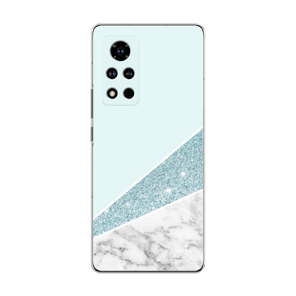 

Чехол Awog "Мрамор с голубыми блестками" для Honor V40