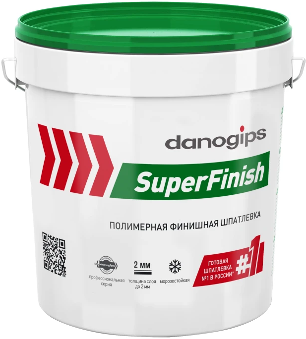 

DANOGIPS SuperFinish шпаклевка готовая финишная (11л=18кг), Белый