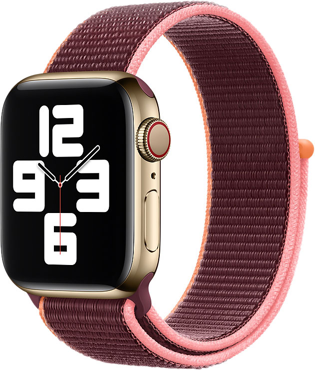 фото Ремешок apple для смарт-часов apple watch 40mm plum sport loop (mya32zm/a)