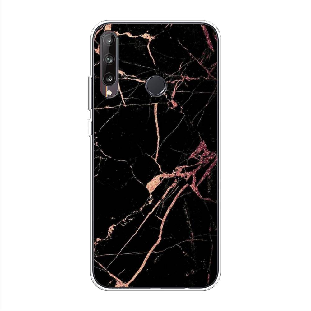 фото Чехол awog "мрамор розовое золото" для huawei y7p