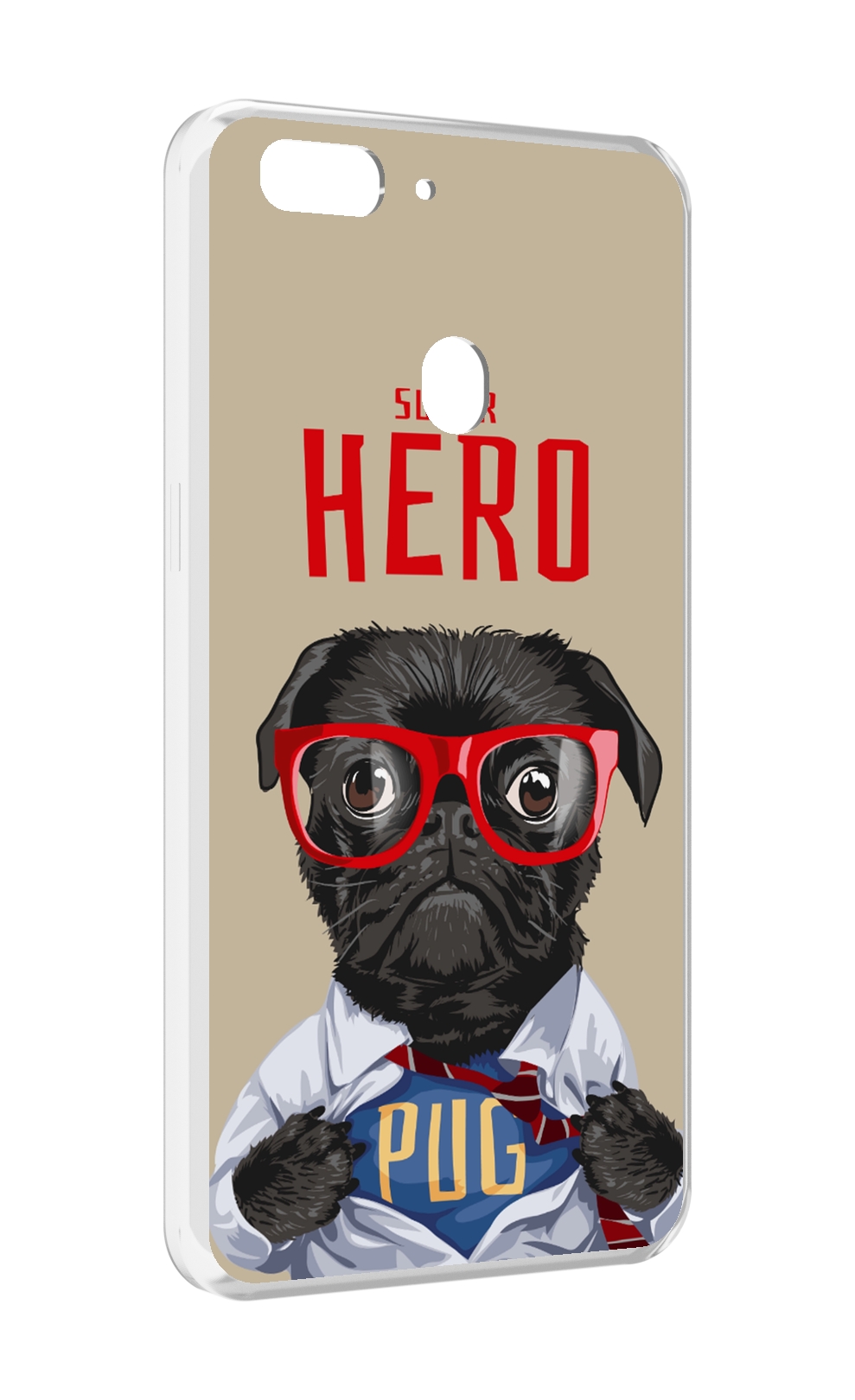 

Чехол MyPads Герой-PUG для Oppo Realme 2, Прозрачный, Tocco