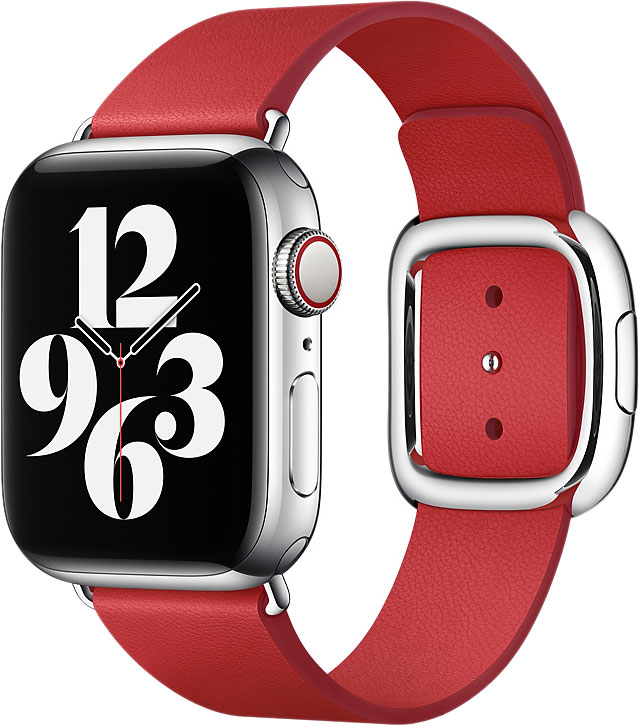 фото Ремешок apple для смарт-часов apple watch 40mm scarlet modern buckle small (my662zm/a)