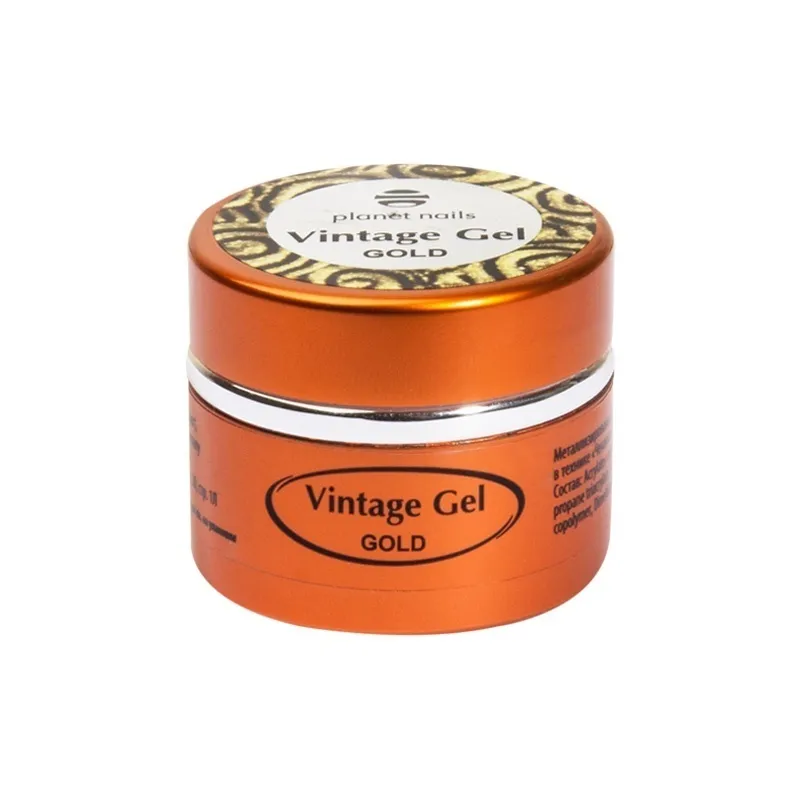 

Гель-паста для чеканки Planet Nails, Vintage Gel, gold, 5 г 11273, Золотистый