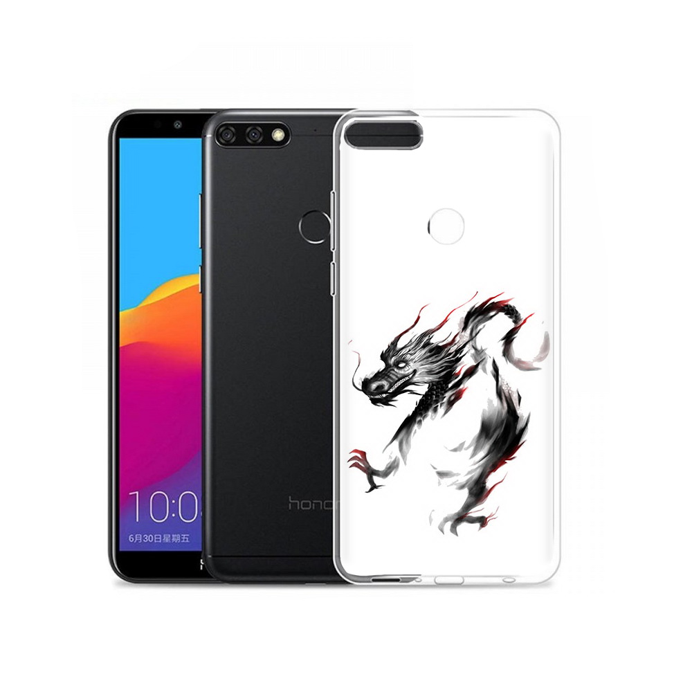 

Чехол MyPads Tocco для Honor 7C Pro черный дракон (PT113786.47.690), Прозрачный, Tocco
