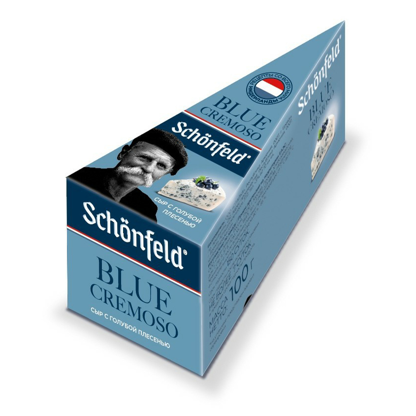 Сыр мягкий Schonfeld Blue Cremoso с голубой плесенью 50% 100 г