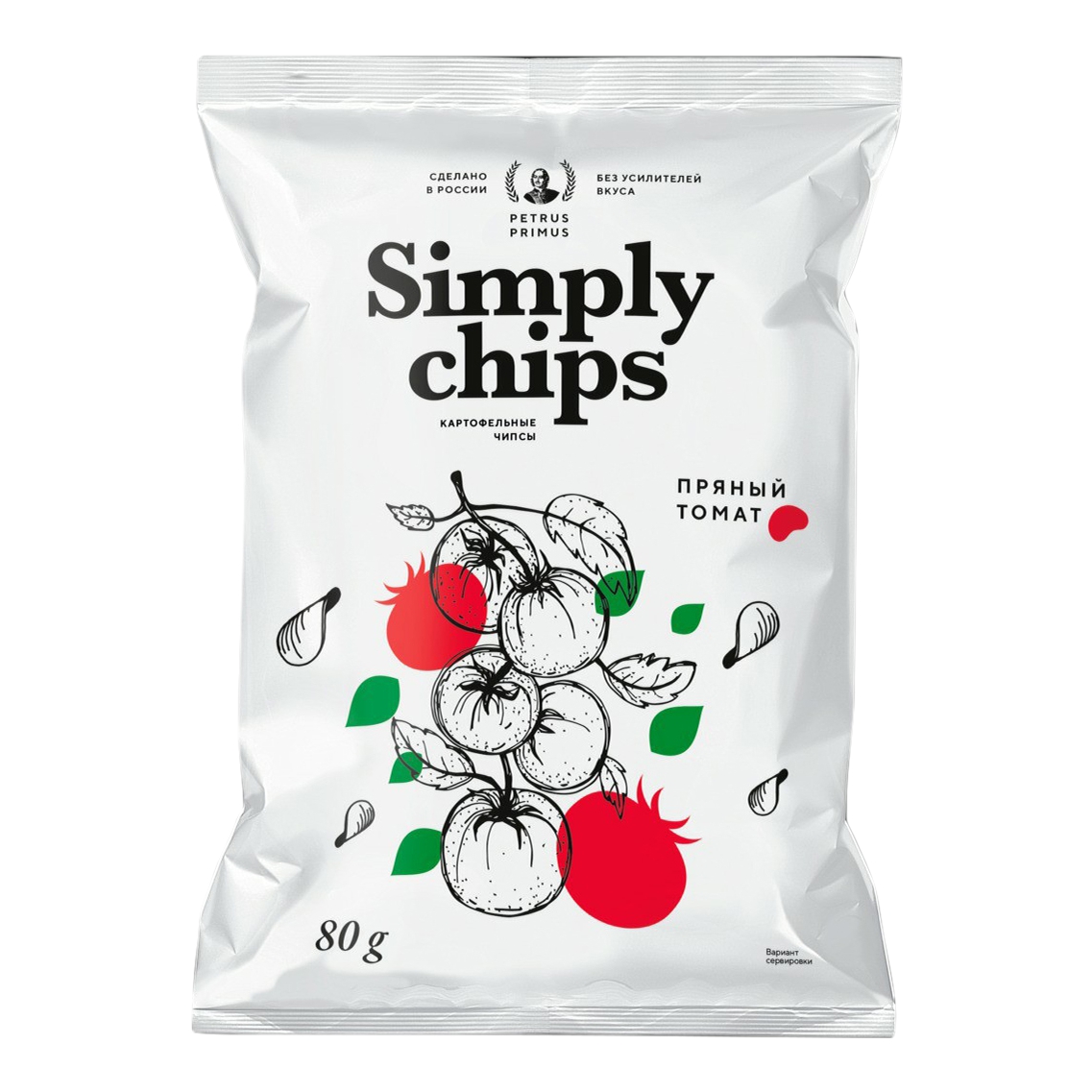 Чипсы картофельные Simply Chips пряный томат 80 г