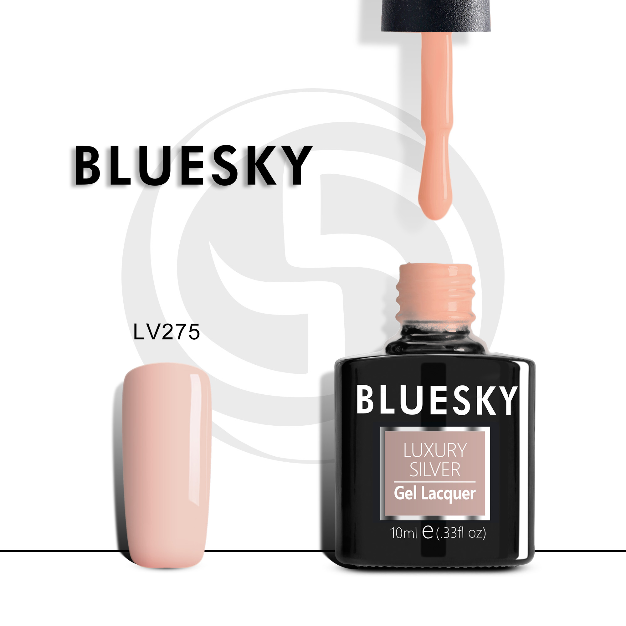 

Гель-лак №275 для френча Luxury Silver 10 мл, BLUESKY