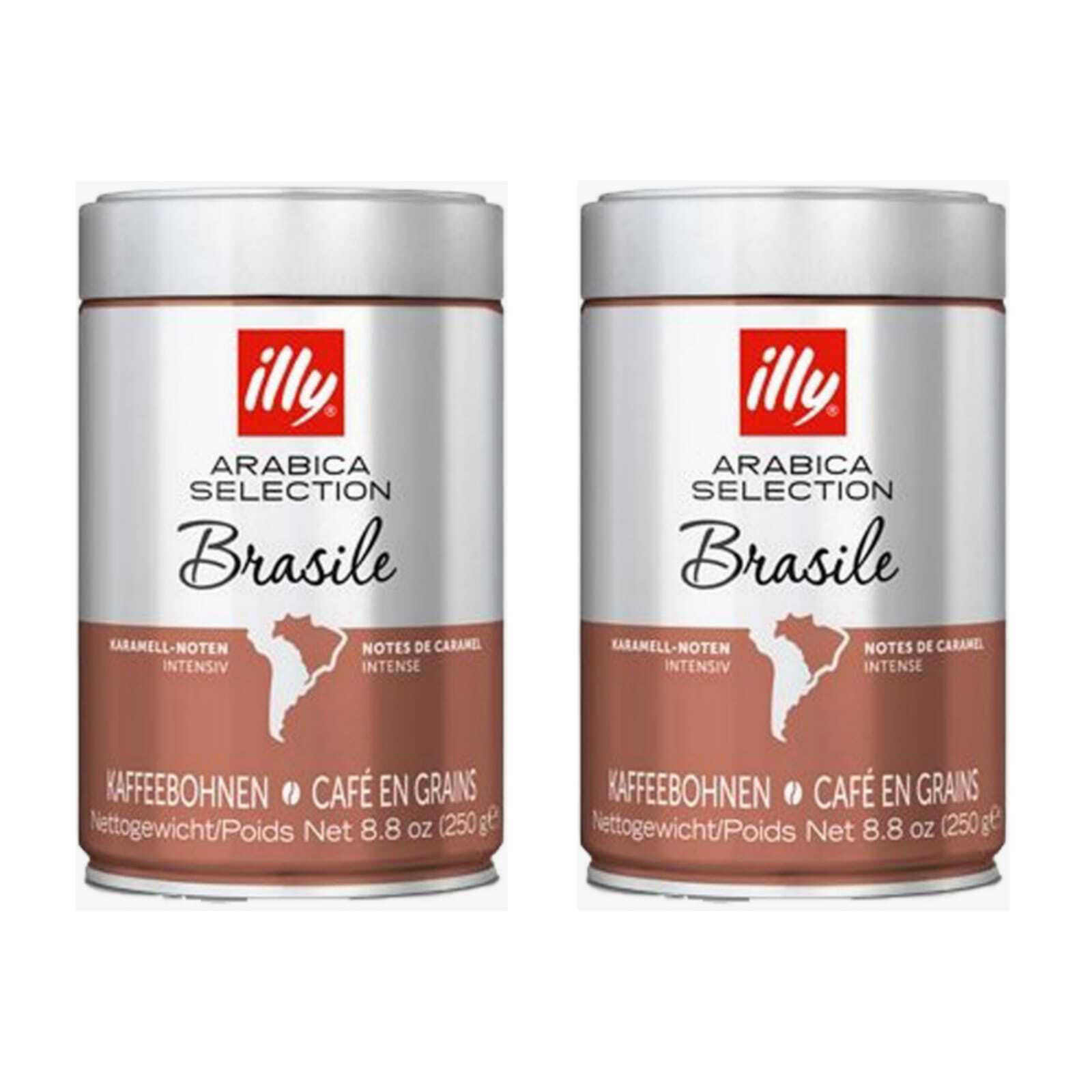 Кофе в зернах ILLY Бразилия, 250 мл х 2 шт