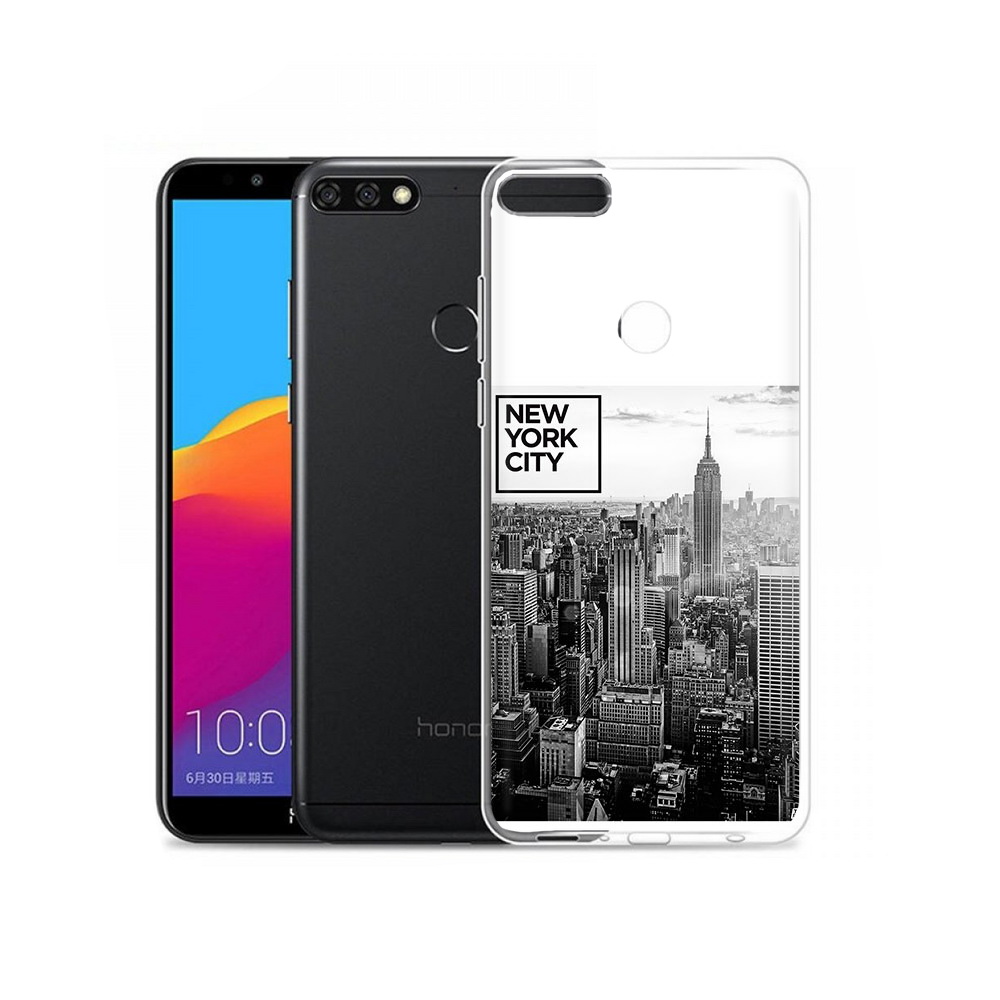 

Чехол MyPads Tocco для Honor 7C Pro черно белый ньюерк (PT113786.47.686), Прозрачный, Tocco