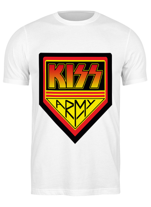 

Футболка мужская Printio Kiss army белая S, Белый, Kiss army