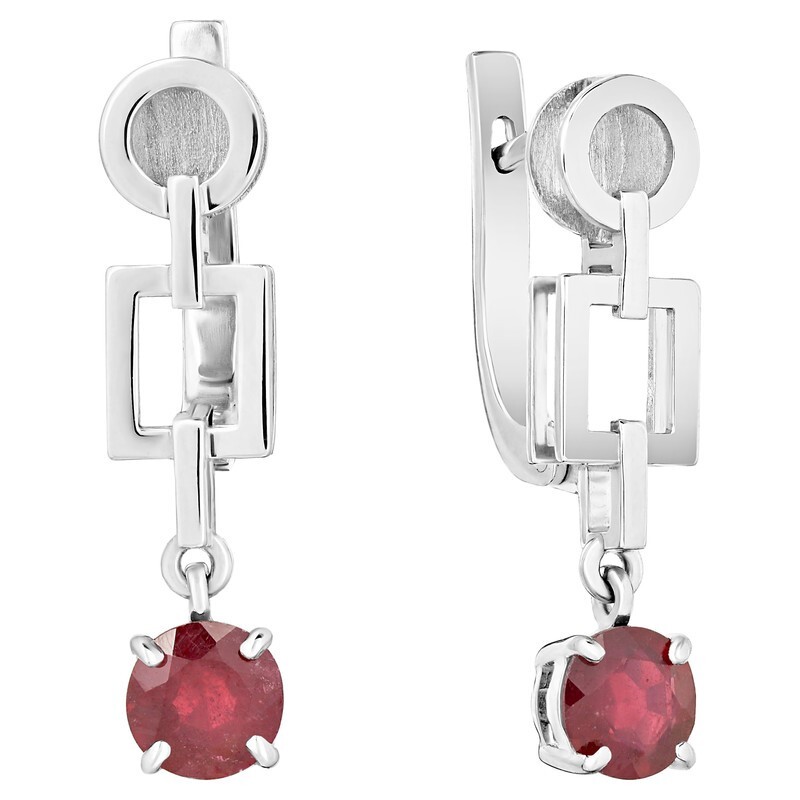 

Серьги из серебра с рубином LAZURIT-ONLINE 7791NP, 7791NP