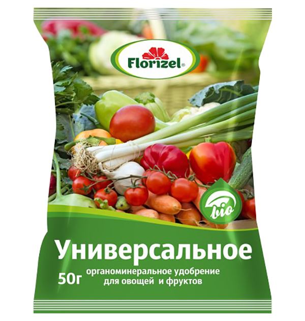 

Удобрение Florizel Универсальное для садовых растений 50 г