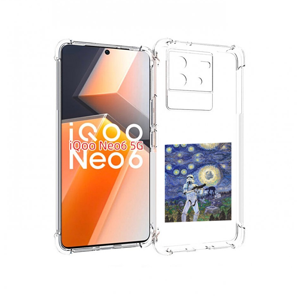 

Чехол MyPads star wars звездная ночь для Vivo iQoo Neo 6 5G, Прозрачный, Tocco