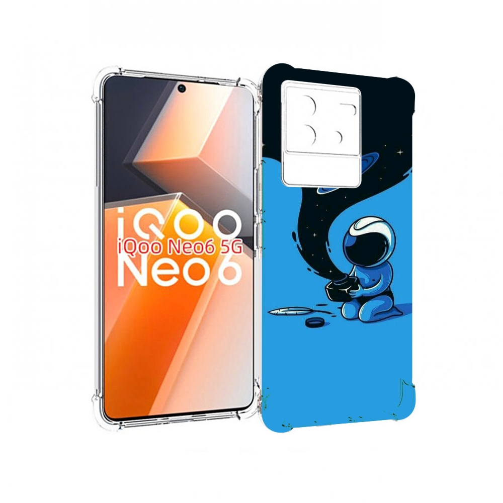 

Чехол MyPads космос из черной краски для Vivo iQoo Neo 6 5G, Прозрачный, Tocco