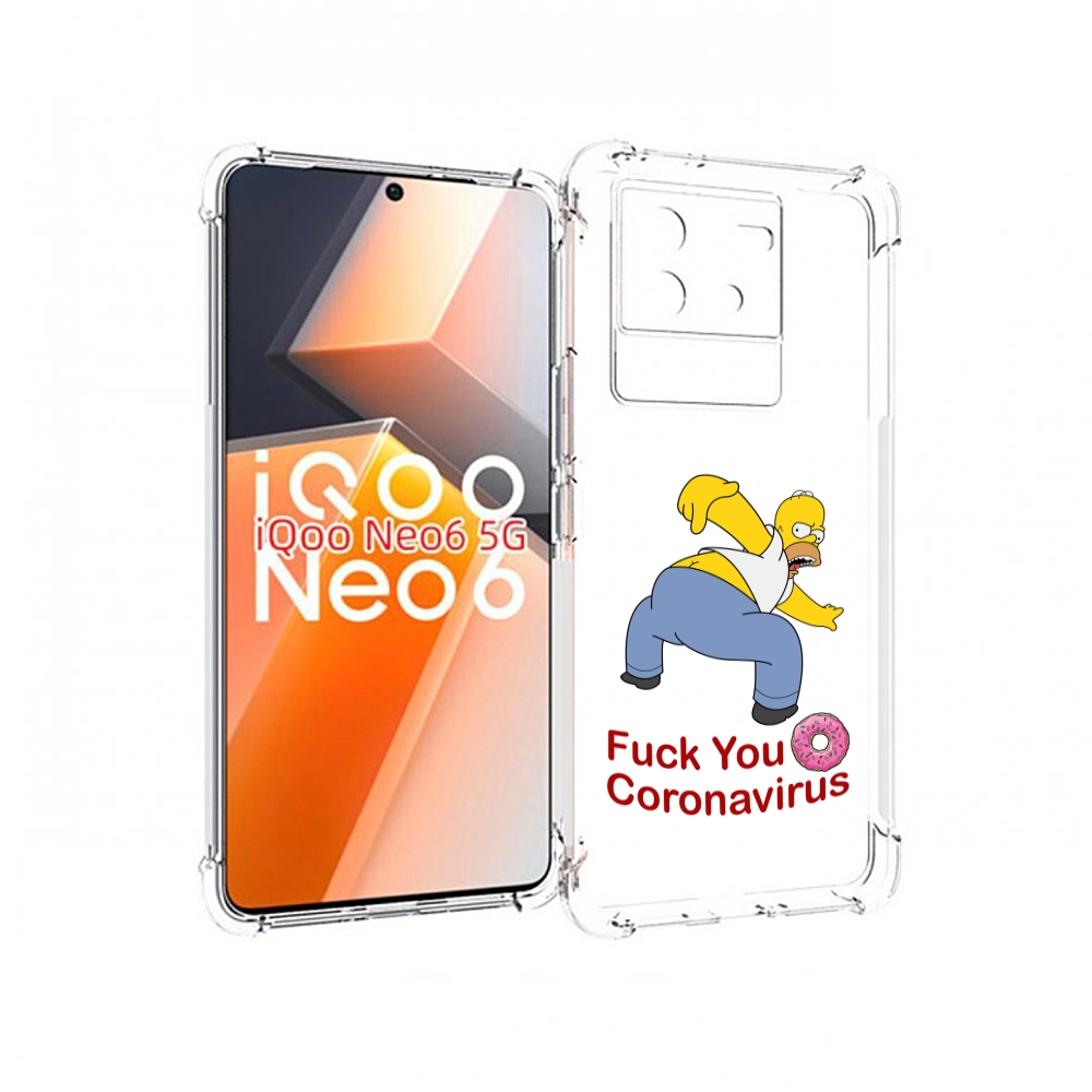 

Чехол MyPads корона-уходи для Vivo iQoo Neo 6 5G, Прозрачный, Tocco