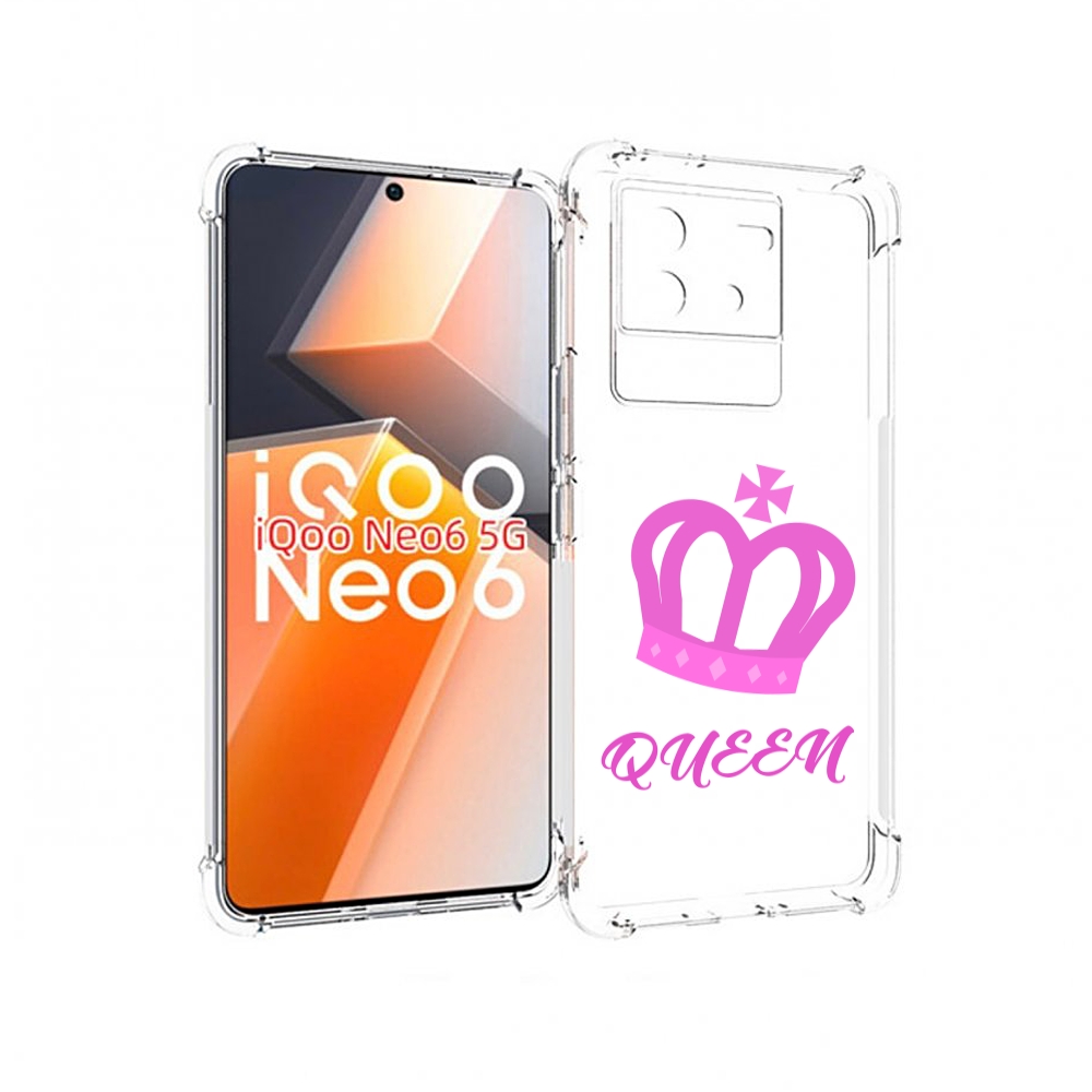 

Чехол MyPads корона-королевы-розовый для Vivo iQoo Neo 6 5G, Прозрачный, Tocco