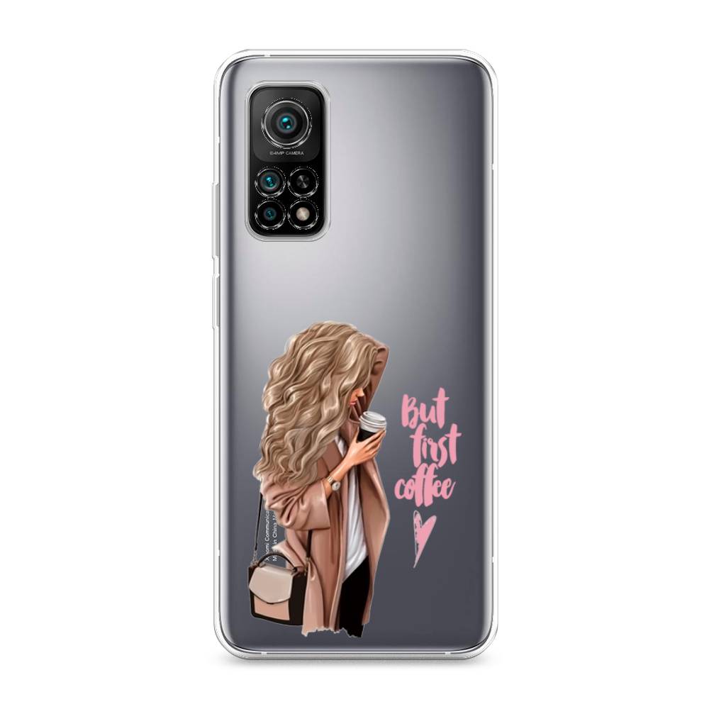 

Силиконовый чехол "Девушка с кофе" на Xiaomi Mi 10T Pro, Девушка с кофе