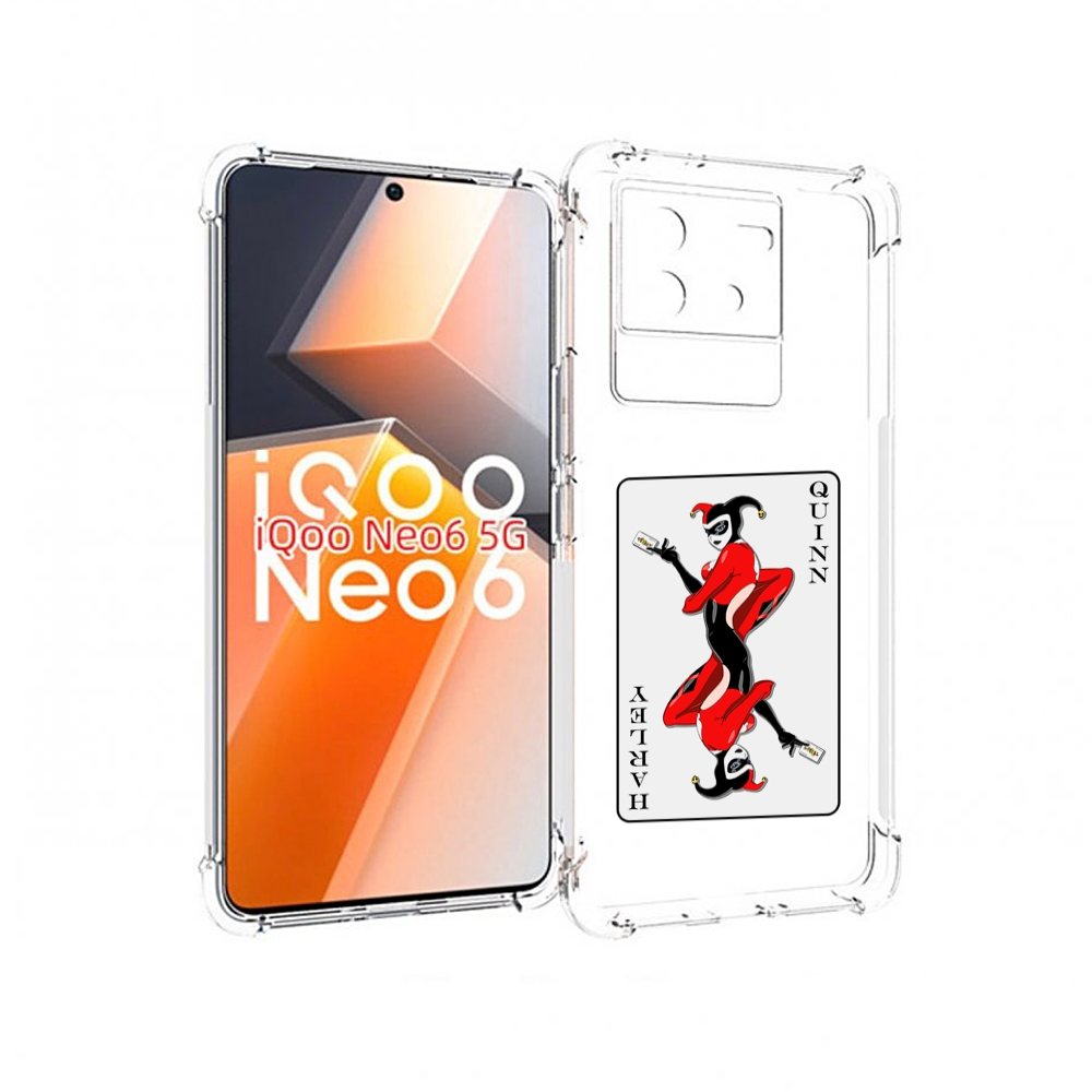 

Чехол MyPads королева-джокера для Vivo iQoo Neo 6 5G, Прозрачный, Tocco
