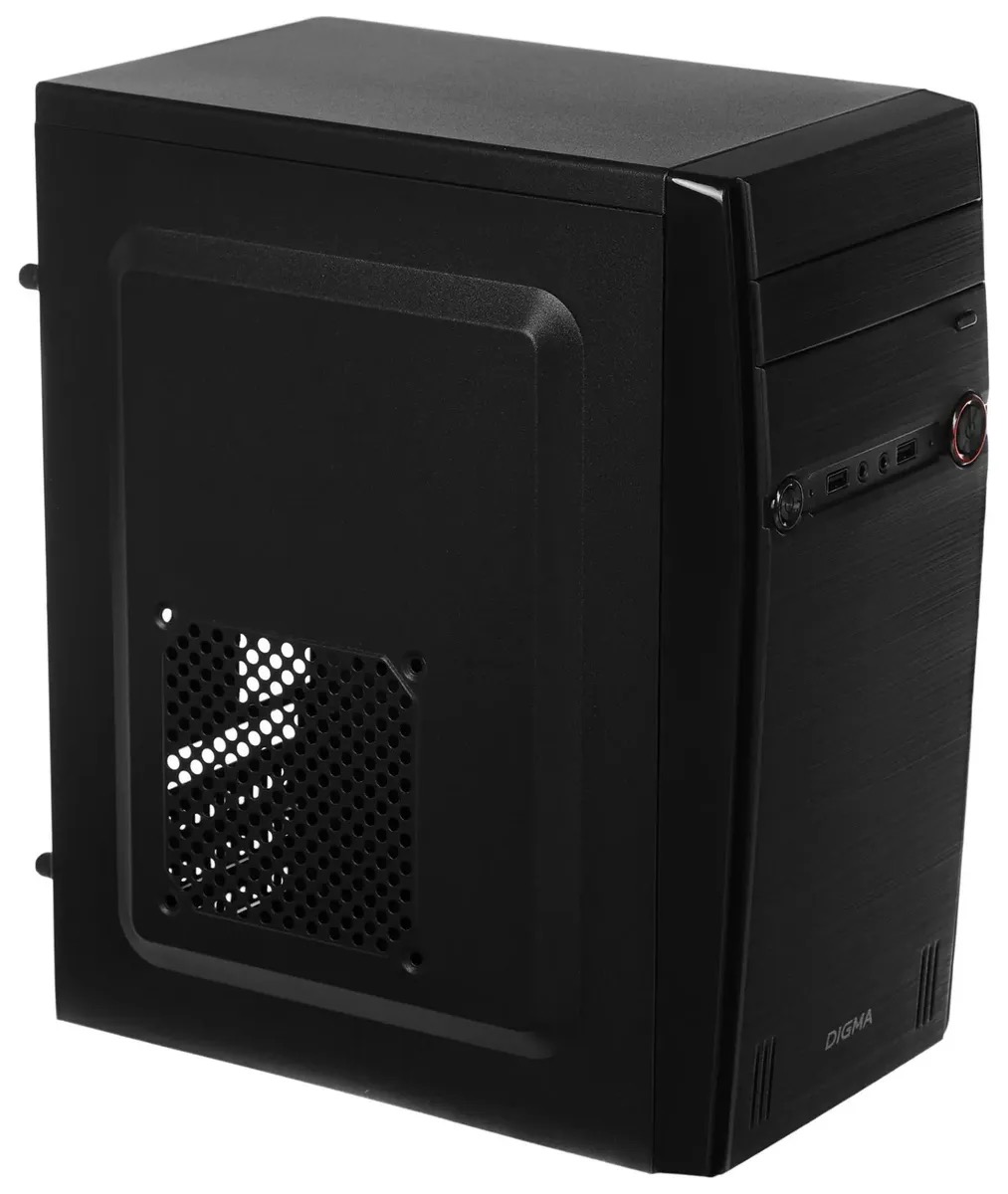 

Корпус mATX Digma DC-MATX102-U2, Mini-Tower, без БП, черный