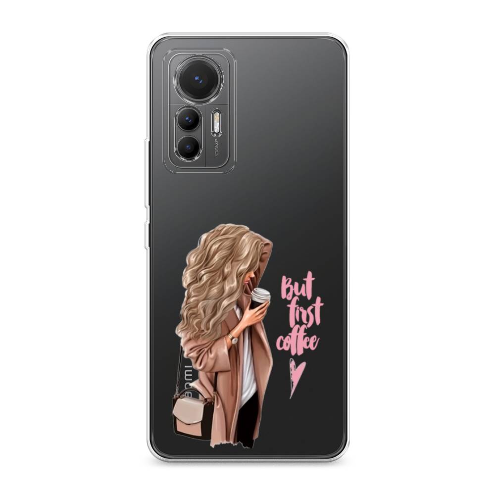 

Силиконовый чехол "Девушка с кофе" на Xiaomi 12 Lite, Девушка с кофе