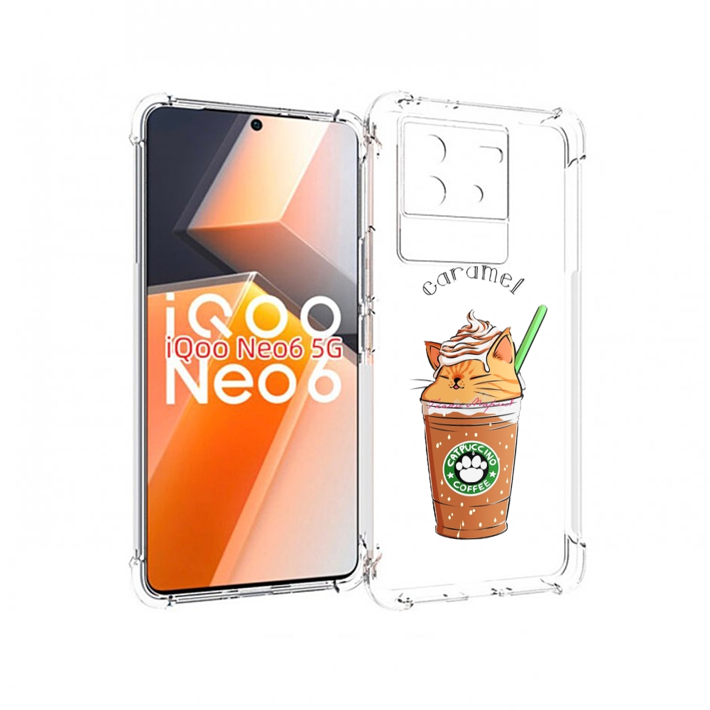 

Чехол MyPads карамельный напиток женский для Vivo iQoo Neo 6 5G, Прозрачный, Tocco