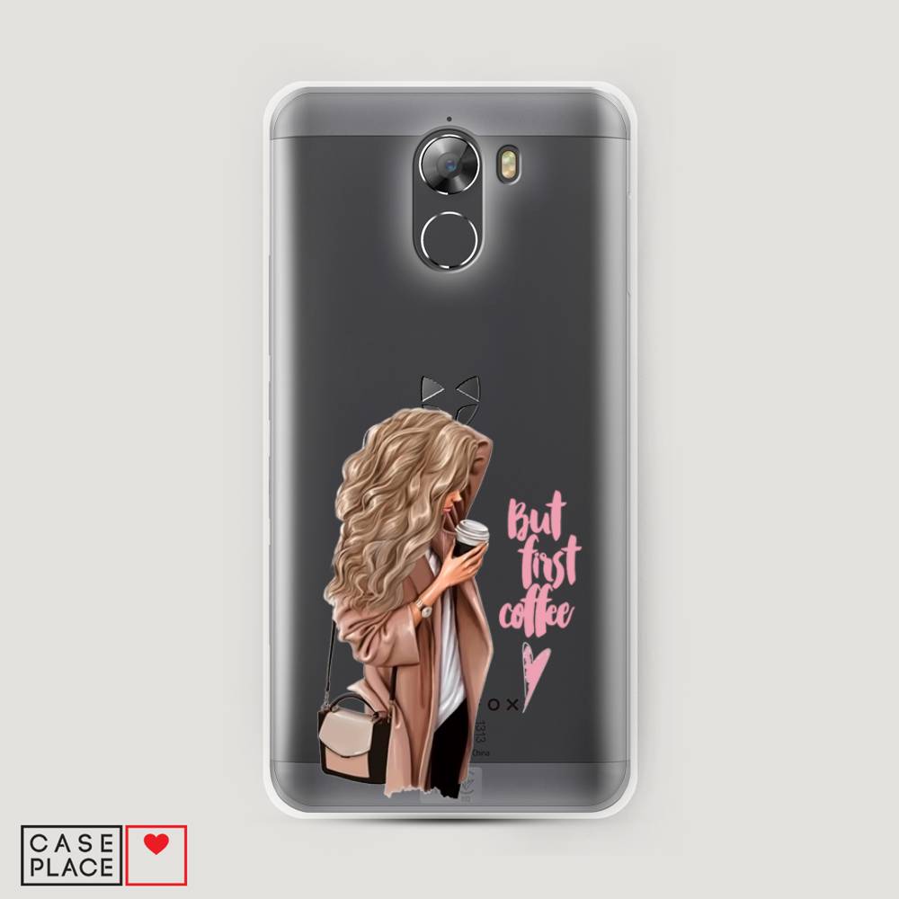 

Силиконовый чехол "Девушка с кофе" на Wileyfox Swift 2, Девушка с кофе