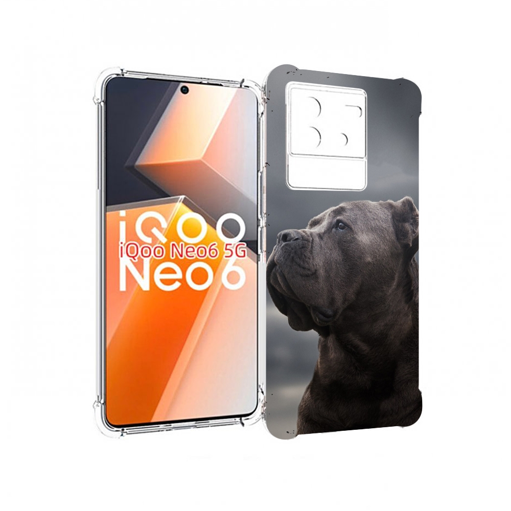 

Чехол MyPads кане корсо для Vivo iQoo Neo 6 5G, Прозрачный, Tocco