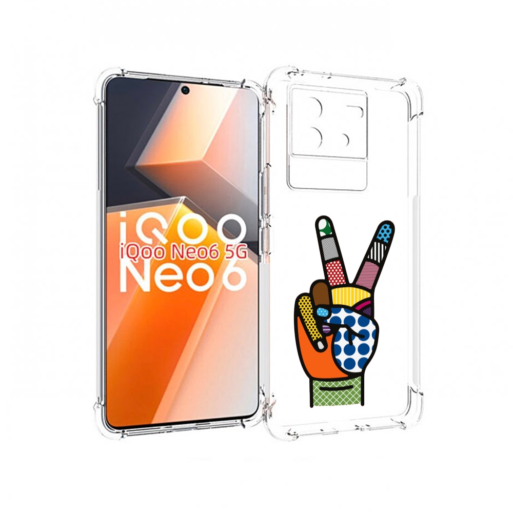 

Чехол MyPads йоу пальчики для Vivo iQoo Neo 6 5G, Прозрачный, Tocco