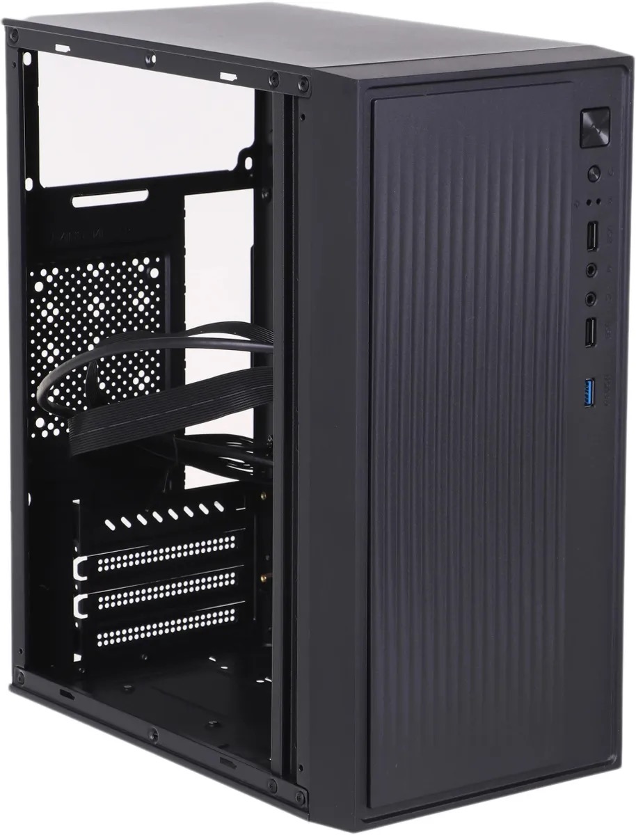 

Корпус mATX Accord ACC-261B, Mini-Tower, без БП, черный