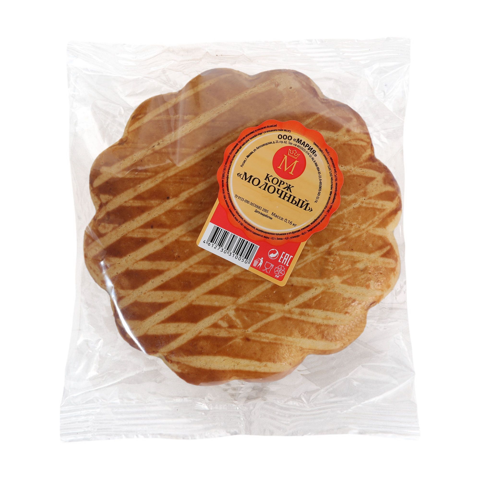 

Коржик Пекарня Мария Молочный 160 г
