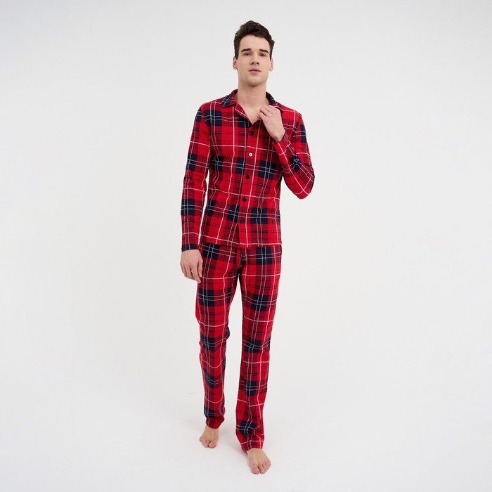 

Пижама мужская KAFTAN красная 50, Красный