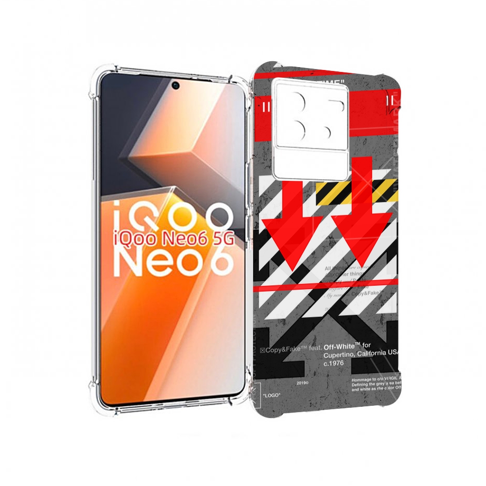 

Чехол MyPads знаки-логотипы для Vivo iQoo Neo 6 5G, Прозрачный, Tocco