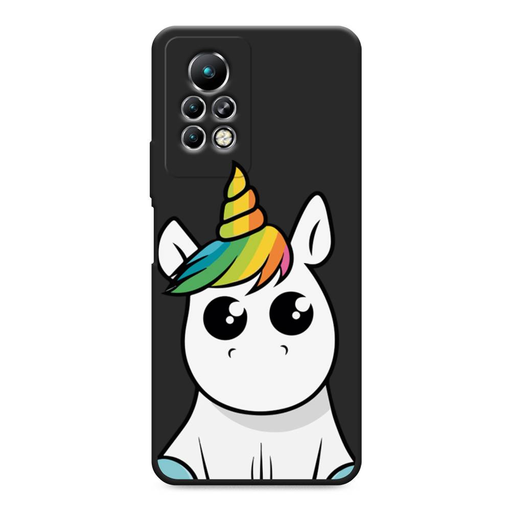 

Матовый силиконовый чехол "Глазастый единорог" на Infinix Note 11 Pro, Глазастый единорог