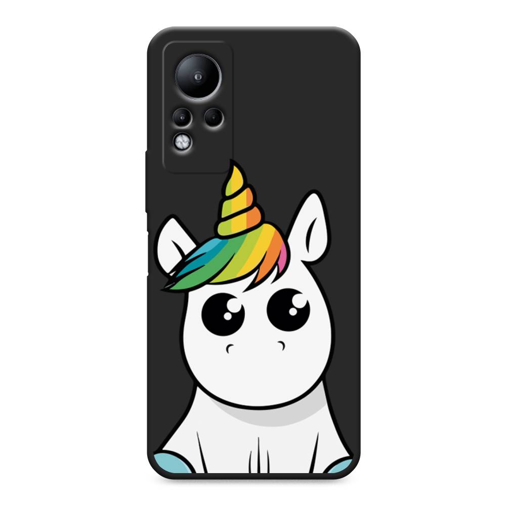

Матовый силиконовый чехол "Глазастый единорог" на Infinix Note 11, Глазастый единорог